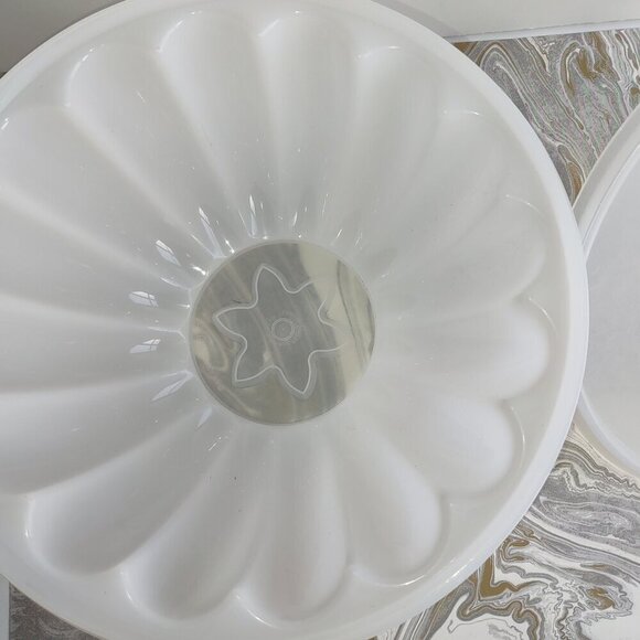 🆕 1960's Tupperware 'Par-T-Jel Jello Mold 4 Pieces Star Cap Original Retro USA - Picture 5 of 12
